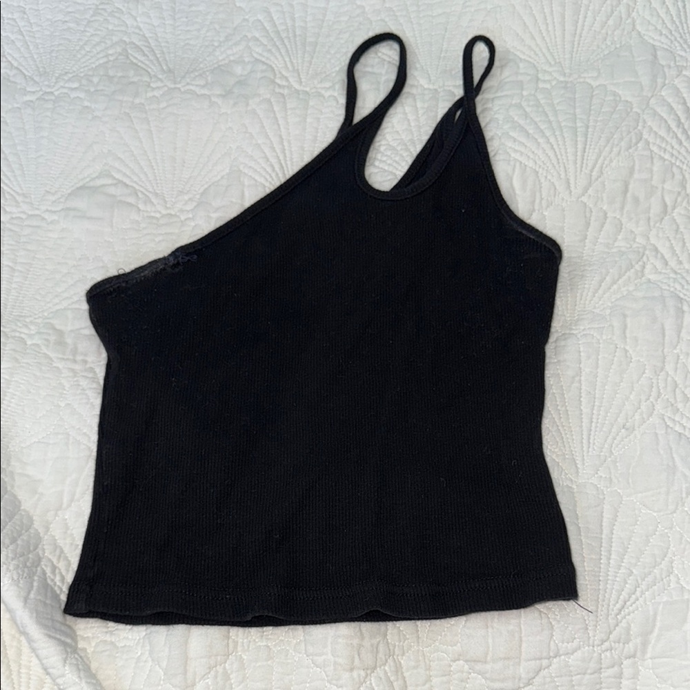 Princess Polly Black Asymmetrical Camisole